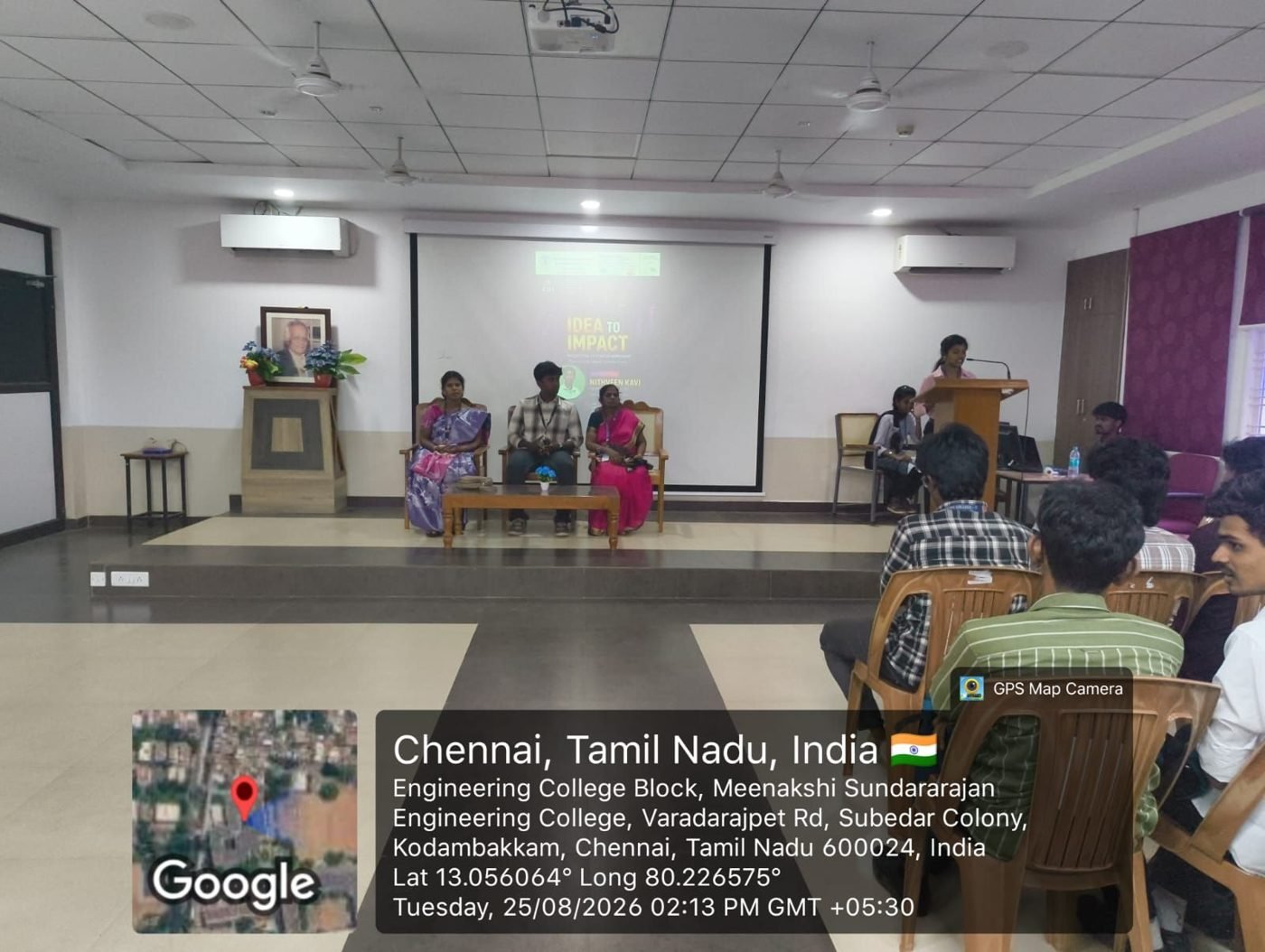 Inauguration of the Idea to Impact workshop with faculty on stage
